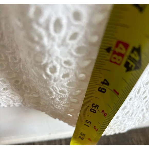 Victoria Secret Womens Strapless Belted Eyelet One Piece Jumpsuit White Sz S - Picture 8 of 9